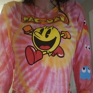 Pac Man long sleeved crop top.